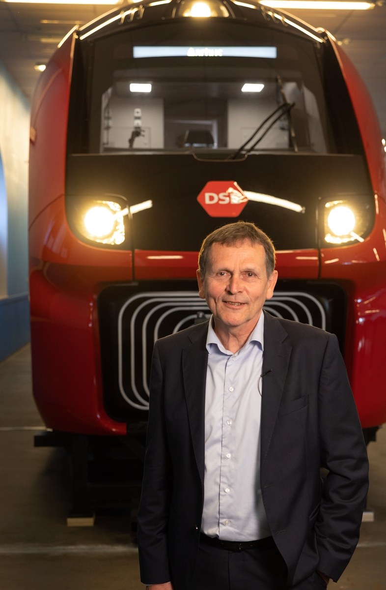 DSB's 1:1-skalamodel af IC5. Foto Bjarke &Oslash;rsted