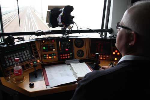 DR HD og Hovedbanegården viser tog-tv fra strækningen København til Frederikshavn. Foto: DR DR HD og Hovedbanegården viser tog-tv fra strækningen København til Frederikshavn. Foto: DR