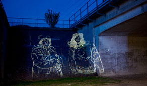 Lyskunst på Sjælør Station