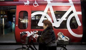 Gratis at tage cyklen med i S-tog i 2011.