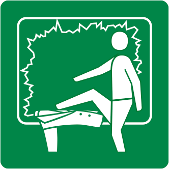 N&oslash;dudgang via vindue