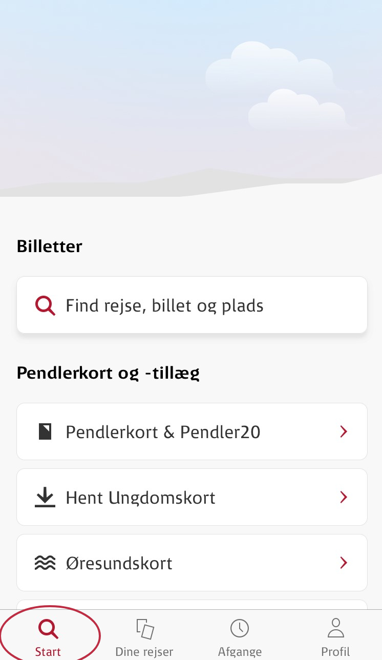 cykelpladsbillet i DSB's app 1
